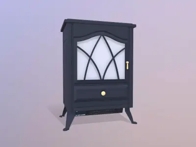 Electric Heater Fireplace 3D model
