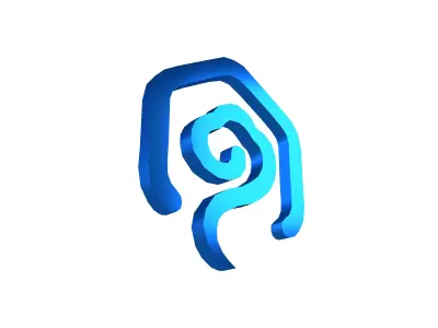 Ruyi Coin v1 002 Low-poly 3D model