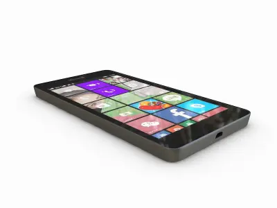 Microsoft Lumia 540 Dual SIM Black 3D model
