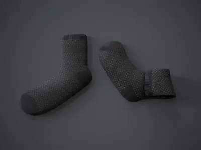 Socks two Free low-poly 3D model