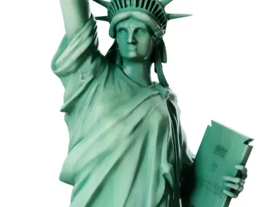 Statue Of The Liberty Low-poly 3D model