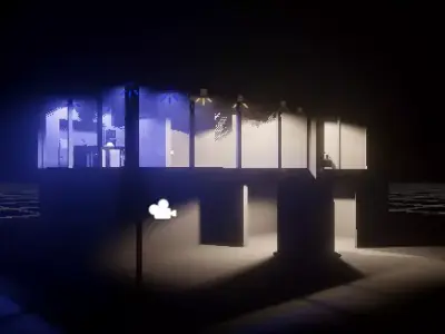 Modern house  3D model 10