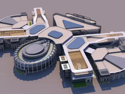 0188 - Culture Center Building 3D model