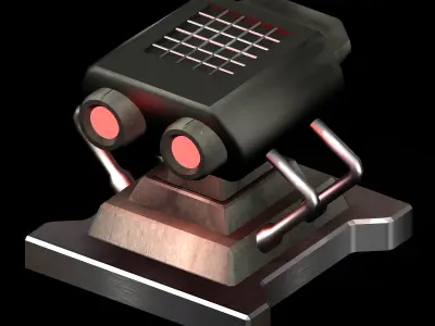 Satellite city object 04 3D model