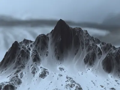 Snow Mountain 3D model
