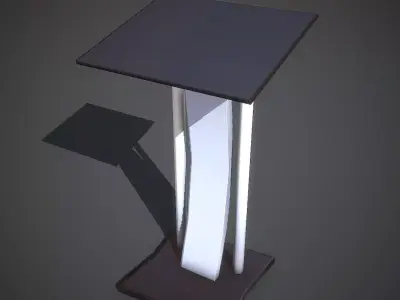 Rostrum lectern Low-poly 3D model