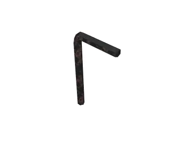 Hex Wrench v1 004 Low-poly 3D model