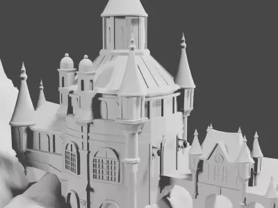 Medieval Castle 3D model 21