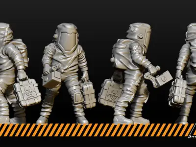 Hazmat team 3D print model
