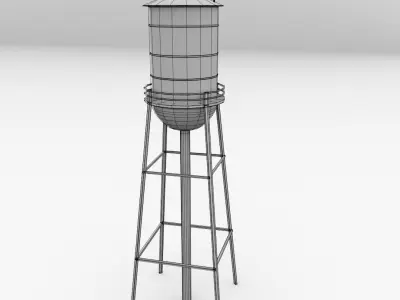 Water Tower 3D model