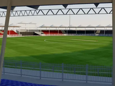Sharjah Cricket Stadium - UAE 3D model
