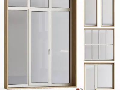 Windows set 3D model
