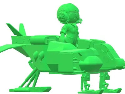 3D Print Model Funko UD-4 Aliens Pilot Colonial Marine USCM 02 3D print model