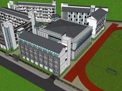 Region-City-School 01 3D model