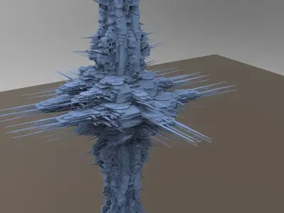 Space Station science facility exterior huge 3D model