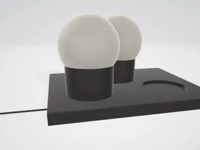 LAMP PBR - GLB - GLTF - OBJ - 3dsMax Free low-poly 3D model