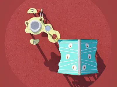 kids playground CAMELEO MAISONNETTE 1 AQUATIC JCA-0002 3D model