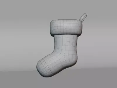 Christmas Socks Free low-poly 3D model