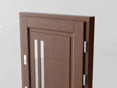 Outdoors doors for architecture and Studio Scene 3D model