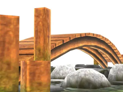 Japanese bond Low-poly 3D model