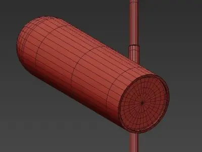 WANDER two floor lamps with copper finish 3D model