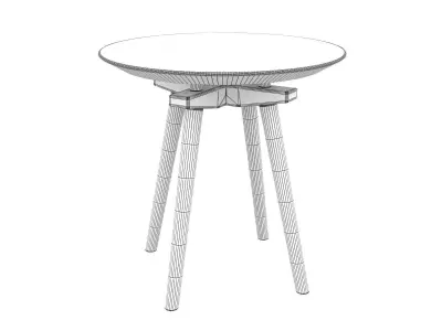 CC Small Table Trio 3D model