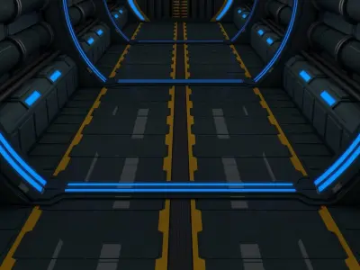 Sci Fi Corridor 3D model