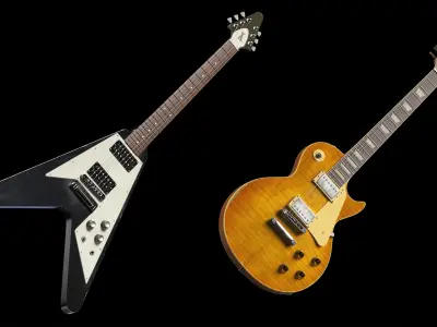  4 Vintage Musical Instruments 