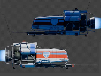 Space Shuttle Model Low-poly 3D model