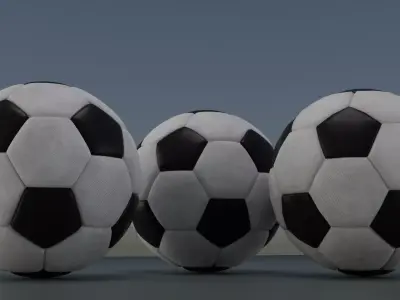 Soccer Ball 3D Model Low-poly 3D model