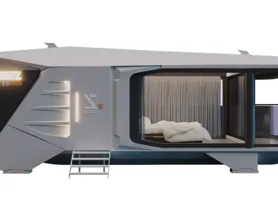 Vessel S5 low poly 3D model