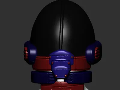 helmet high poly sculpt 3d printable ver 7 3D model 3D model 95