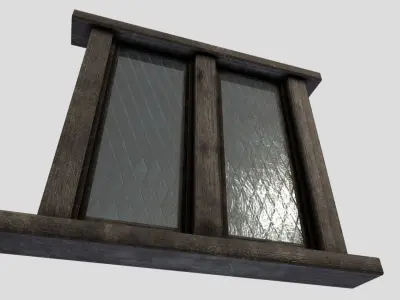 Generic Medieval Window Low-poly 3D model