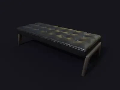 Game Ready Bench v1 Low-poly 3D model