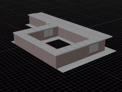 Traditional Japanese Corridor Scene 3D model