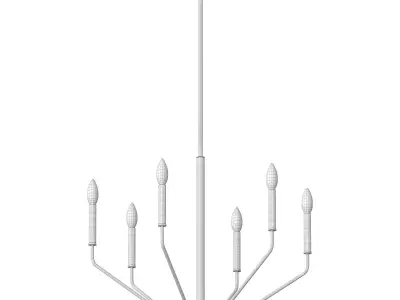 Millennium Lighting Laurell 6 Light Chandelier 3D model