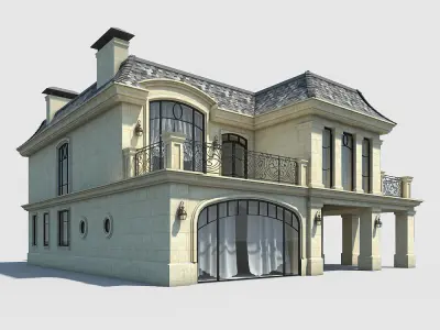 Home and House Low-poly 3D model