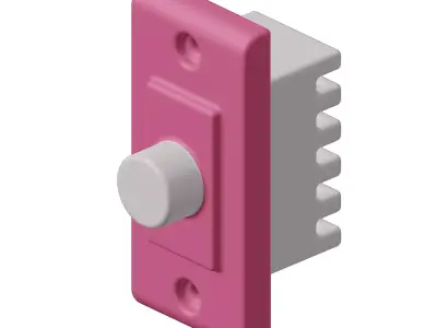 Baby Electrical Fan Regulator Toy 3D model