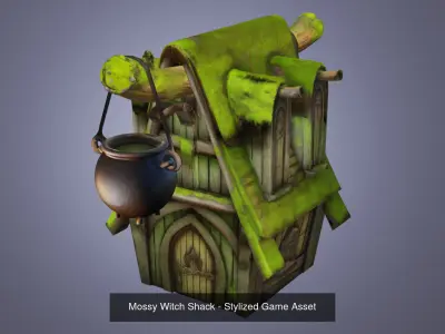 Collection of Stylized Buildings 3D Model Pack