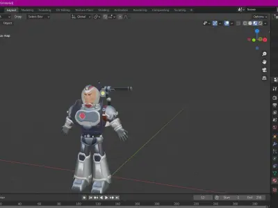 CYBORG robot 3D model
