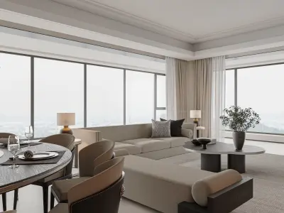 apartment interior scenes     3D model 29