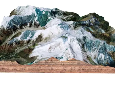 Ngadi Chuli Mountain Nepal 3D model