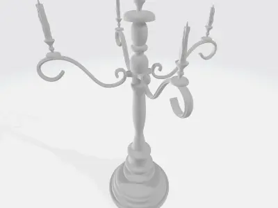 Candlestick candelabra 3D model