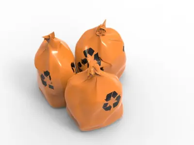 RUBBISH ORANGE 3D model
