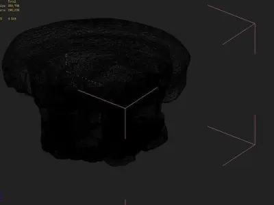 Mountain Hengshan - mushroom stone 02 3D model