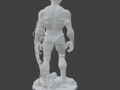 Meat Circuit Low-poly 3D model