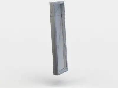 Window letter i Low-poly 3D model