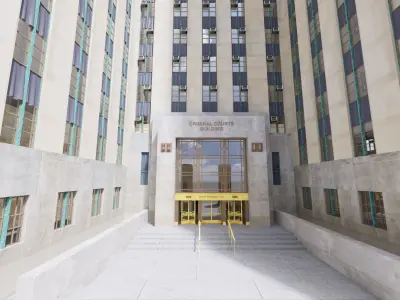 District Attorneys Office New York City Manhattan USA 3D model