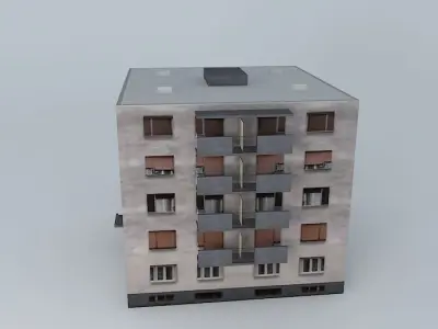 Stambena zgrada ul Jurja Križanića Residential building Free 3D model