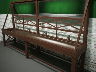 Public Country Sink 3D model